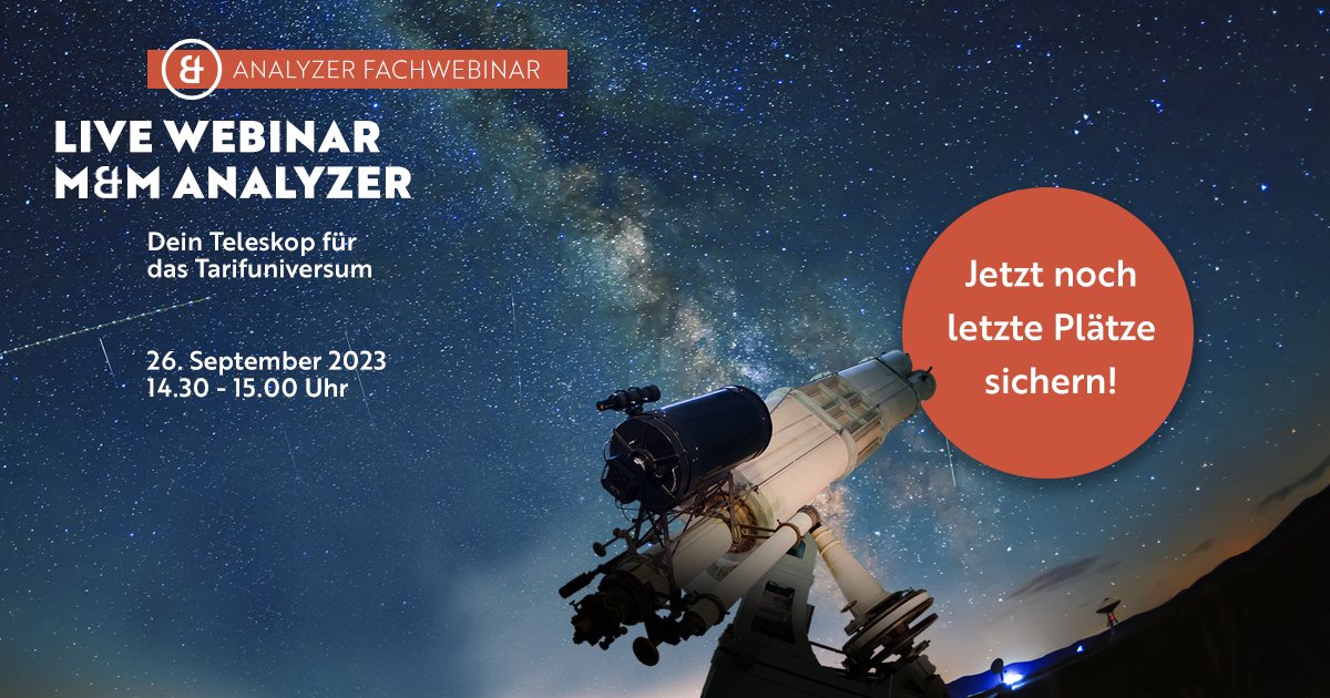 Jetzt noch schnell auf unserer Website unter eu1.hubs.ly/H05sCM70 anmelden und einen der letzten Plätze für das Webinar am 26. September von 14.30 bis 15.00 Uhr sichern.

#morgenundmorgen #fachwebinar #mmanalyzer #deinteleskop #letztechance
