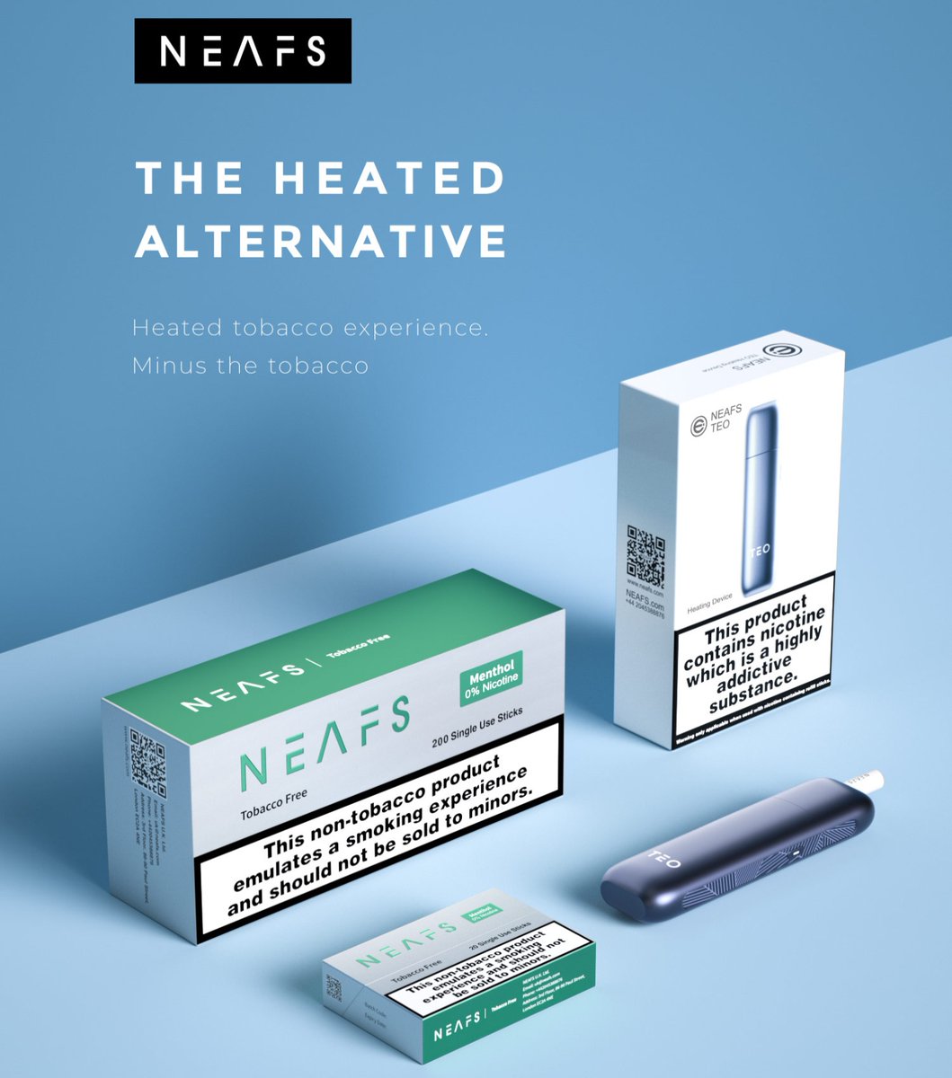 Discover the new way to enjoy a smoke-free experience with NEAFS. Try our innovative heated sticks and indulge in rich flavors without the tobacco.
#NEAFS #TEO #smokefree #tobaccofree #nicotine
