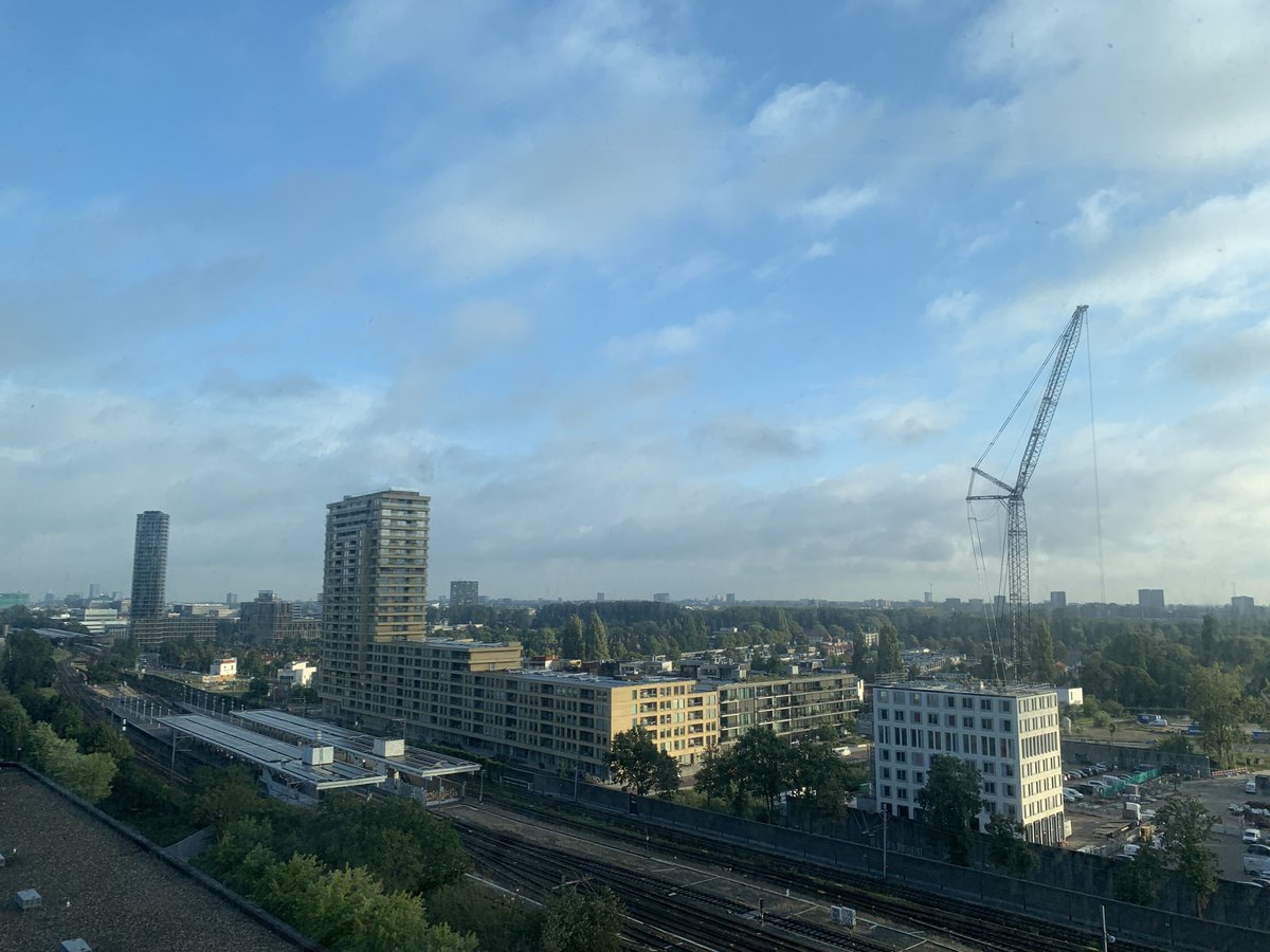 ReedOmary's tweet image. Having finished my time at #NYClimateWeek, I've arrived in Amsterdam to continue my #ClimateLearning journey.

Walking around the city, it's clear how urban design is built for trains, bikes, &amp;amp; walking. Bikes are so prevalent that the bike depot at train stop is double decker!
