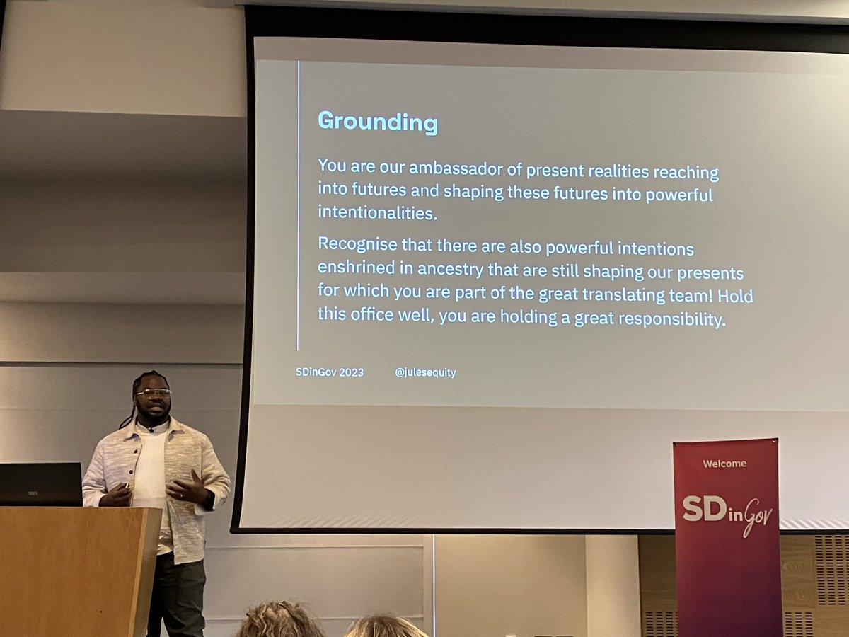 jallen300's tweet image. Equity-centred design.

...

Powerful provocations from @Julesequity for the #govdesign community. #SDinGov