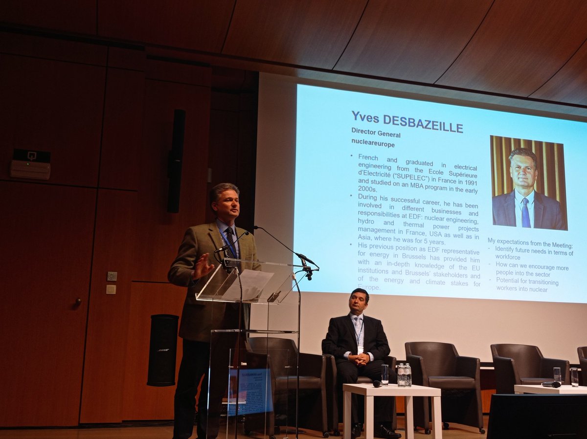 20 years of @ENENAssociation mark also my 30 years in the #nuclear sector. The scenario today has improved significantly but we need to keep working together to 'mobilise' the expertise. @ENENAssociation's role is key! Thank you for your words, Mr @YDesbazeille, @Nucleareurope