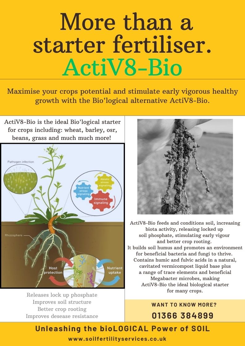 #biologicalfarming from <a href="/SoilFertilityUK/">Soil Fertility Services</a> ActiV8-Bio the bio 'Logical' starter