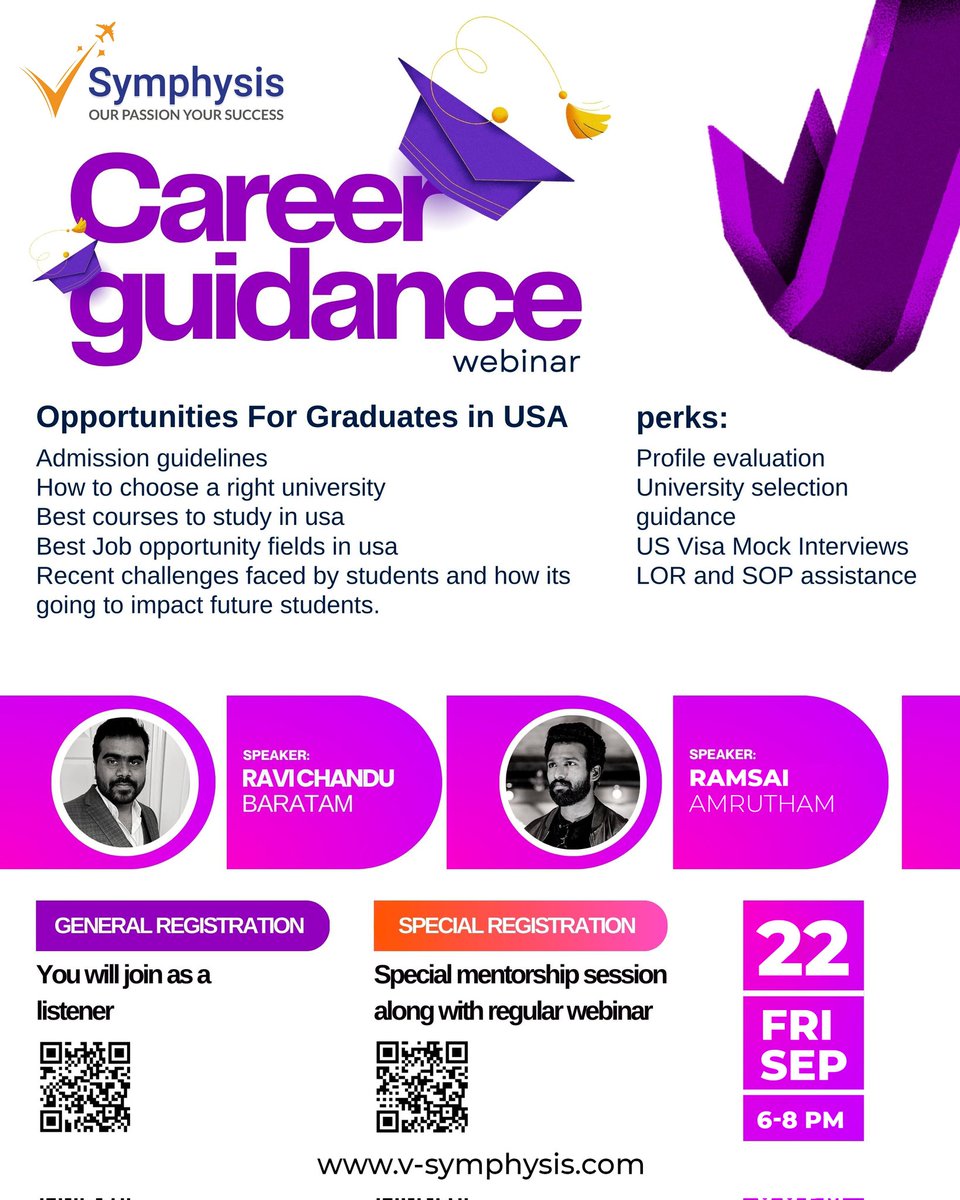 vsymphysis's tweet photo. 🎯Ready to level up your career? This webinar is packed with tips, tricks, and insights that'll help you chart your path to success! 🚀💪 

Join the webinar from this link : 
https://t.co/ZpghSxOREC 
 
#webinar #education #webinars #freewebinar #study #opportunities  #vsymphysis https://t.co/k7aCGFMuEZ