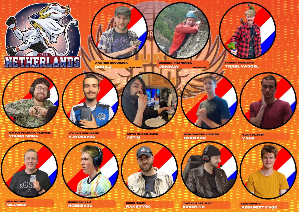 DutchVGC (@dutchvgc) on Twitter photo Goedemorgen, we are proud to announce the roster for Team Netherlands for <a href="/VGCVictoryRoad/">Victory Road VGC</a> World Cup.
After getting top 16 the past 2 years, we're planning to improve on that and win it all this year! Goedemorgen, we are proud to announce the roster for Team Netherlands for <a href="/VGCVictoryRoad/">Victory Road VGC</a> World Cup.
After getting top 16 the past 2 years, we're planning to improve on that and win it all this year!
