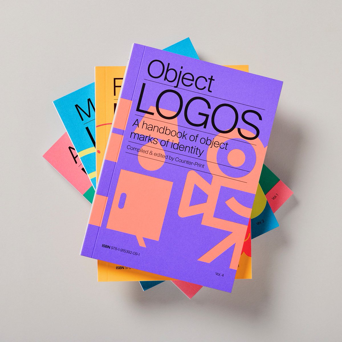 We’ve released the fourth in our series of mini logo books today! ‘Object Logos’ contains a selection of logos, trademarks and symbols from around the world formed of objects such as scissors, musical instruments, sports kit, tools, keys and stationery: counter-print.co.uk/products/objec…