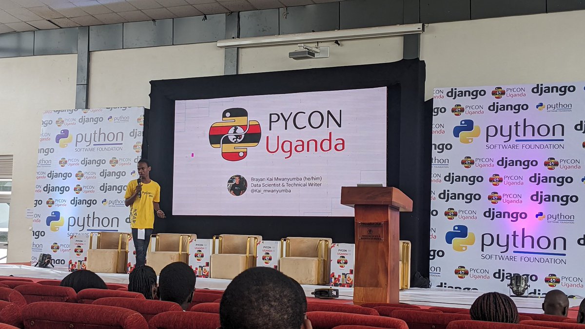 Monicoyugi's tweet photo. Day 2 @pyconuganda
Attending @Kai_mwanyumba talk on "Word Embeddings: A Pythonic Delight"
#PyConUganda23 https://t.co/Z9gMWlAy0K