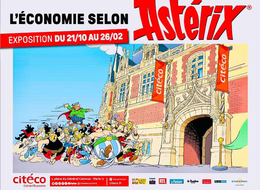 #Astérix et #Obelix s'invitent à @citeco_officiel à partir du 21 octobre pour une #exposition ludique et interactive.
Par #Toutatis : FONCEZ !

#economie #finance #pédagogie #idéedesortie