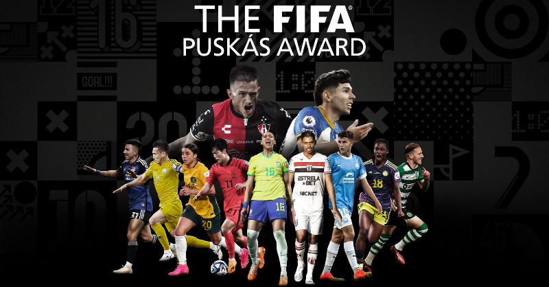 fifaworldcup_es's tweet photo. ¡Estos son los Nominados al Premio #Puskas de la FIFA! 🏆🎉

🇦🇷 Alvaro Barreal
🇨🇴 Linda Caicedo
🇵🇾 Julio Enciso
🇰🇷 Seong-jin Kang
🇦🇺 Sam Kerr
🇺🇾 Brian Lozano
🇧🇷 Guilherme Madruga
🇪🇸 Ivan Morante
🇵🇹 Nuno Santos
🇰🇿 Askhat Tagybergen
🇧🇷 Beatriz Zaneratto