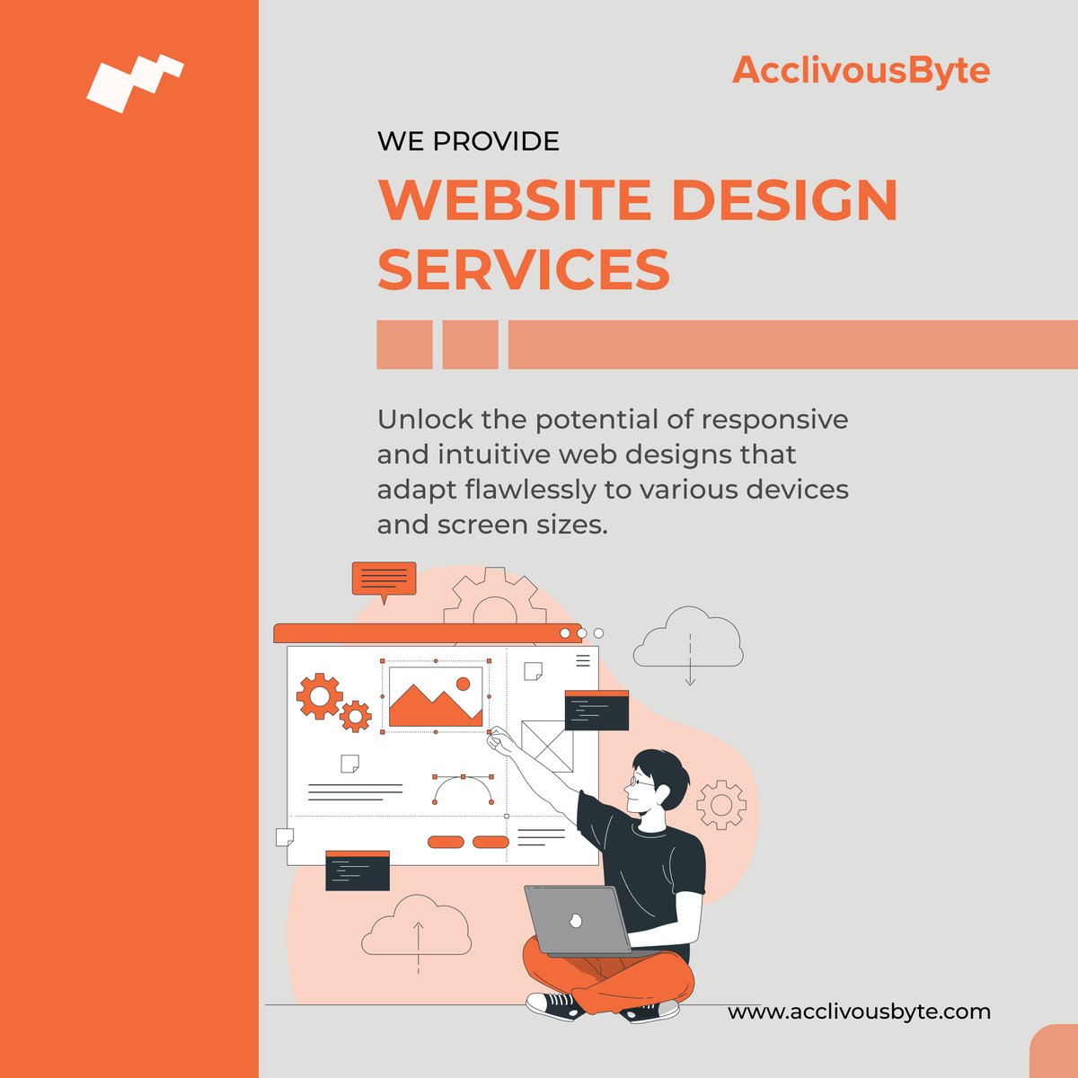 acclivousbyte's tweet photo. Open the capability of responsive and instinctive website compositions that adjust impeccably to different gadgets and screen sizes.

For more Information
Visit our website:
https://t.co/hnUFylnJfB

#websiteservice #businessonline #worldwide   
#softwarecompany #acclivousbyte https://t.co/U4HHaKrigo