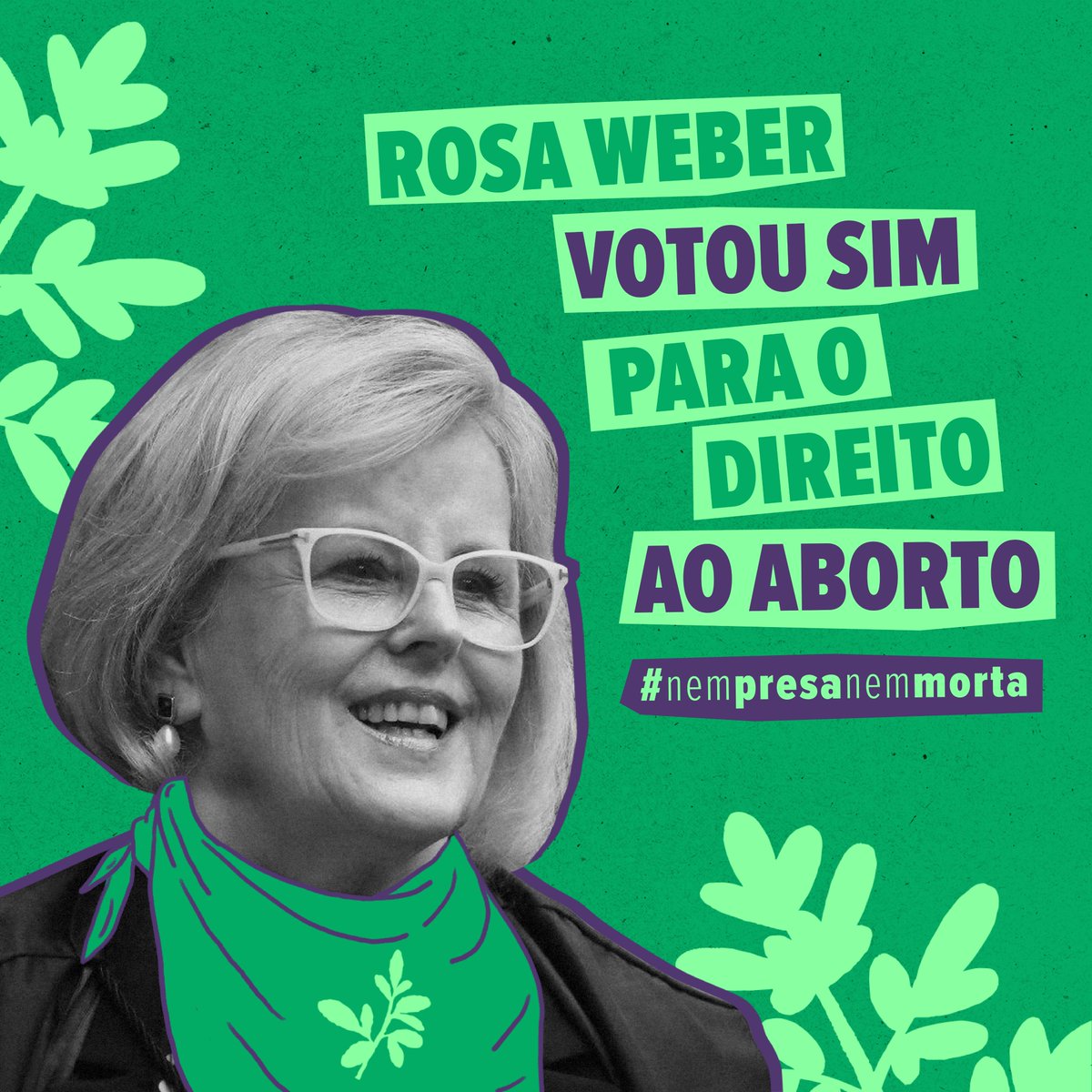 anisbioetica's tweet image. BOM DIA, COMUNIDADE! A Ministra Rosa Weber lançou seu voto na #ADPF442, dizendo SIM à descriminalização do aborto até a 12ª semana de gestação. Marca aqui quem merece acordar com essa boa notícia👇

#NemPresaNemMorta 🌿