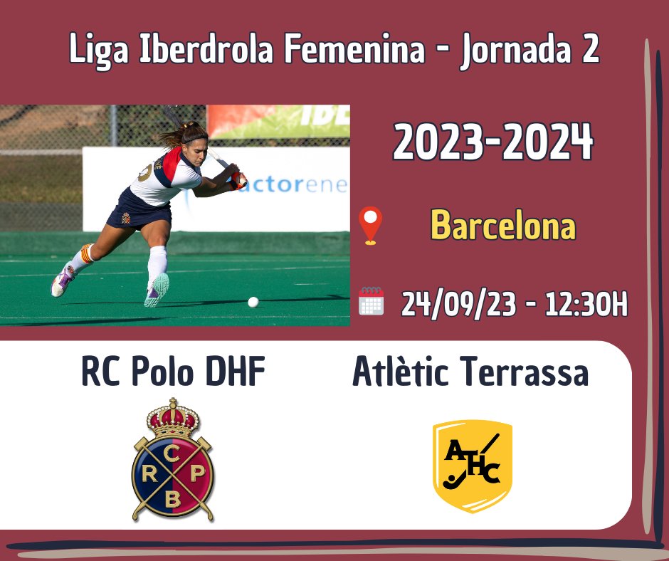 🗓️ Este domingo  🏟️ Campo Eduardo Dualde ⏬

🔴🔵 #RCPoloDHAAtlTerrassa 🏑

#HockeyEspaña #hockey #LigaIberdrola