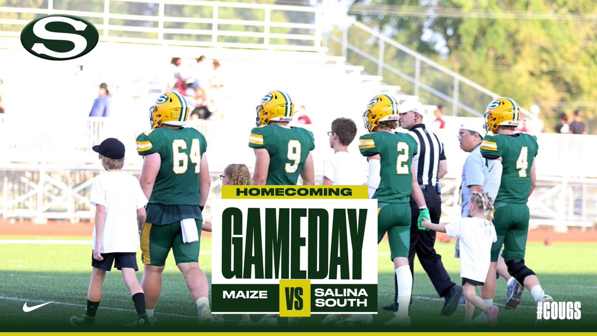 GAMEDAY — HOMECOMING  

🏈 | Maize at Salina South
⏰ | 7:00
📍 | Salina Stadium 

📸 • <a href="/brittanypappada/">brittanypappada</a> • <a href="/getsalina311/">Salina311</a> 

#COUGS