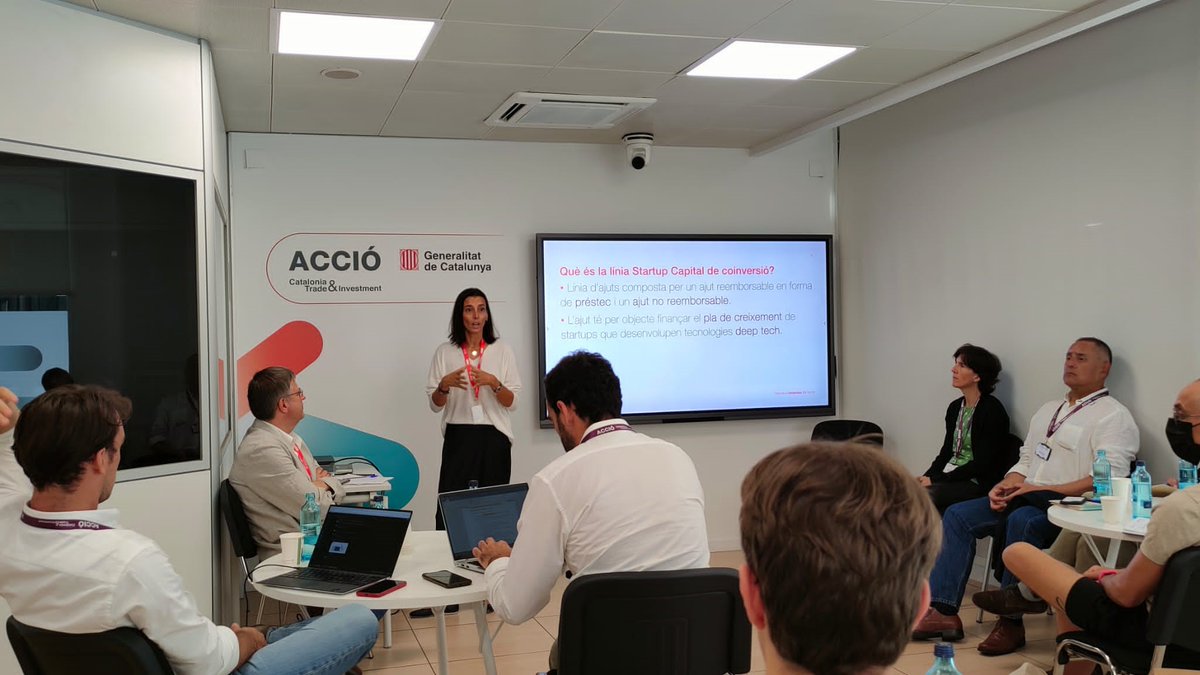 Explicant #EICAccelerator i #Startup Capital de Coinversió a les #startups beneficiàries de l'ajut Startup Capital <a href="/accio_cat/">ACCIÓ</a>