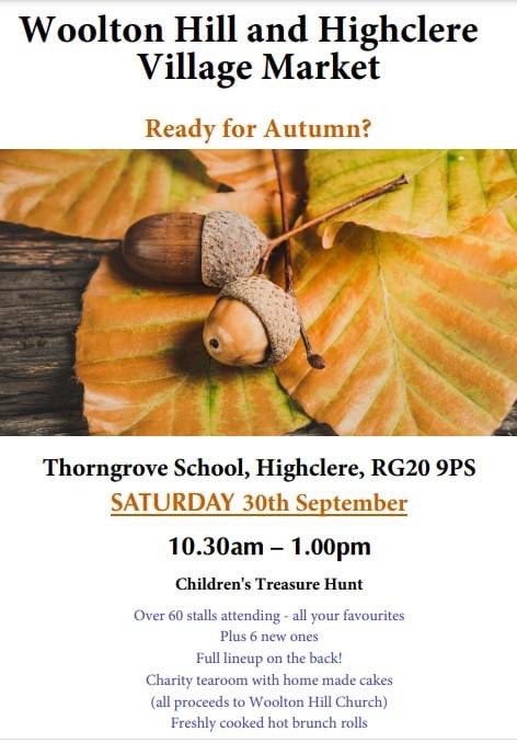 Next Saturday, 30th September, Thorngrove School in Highclere is the place to be. 🙂