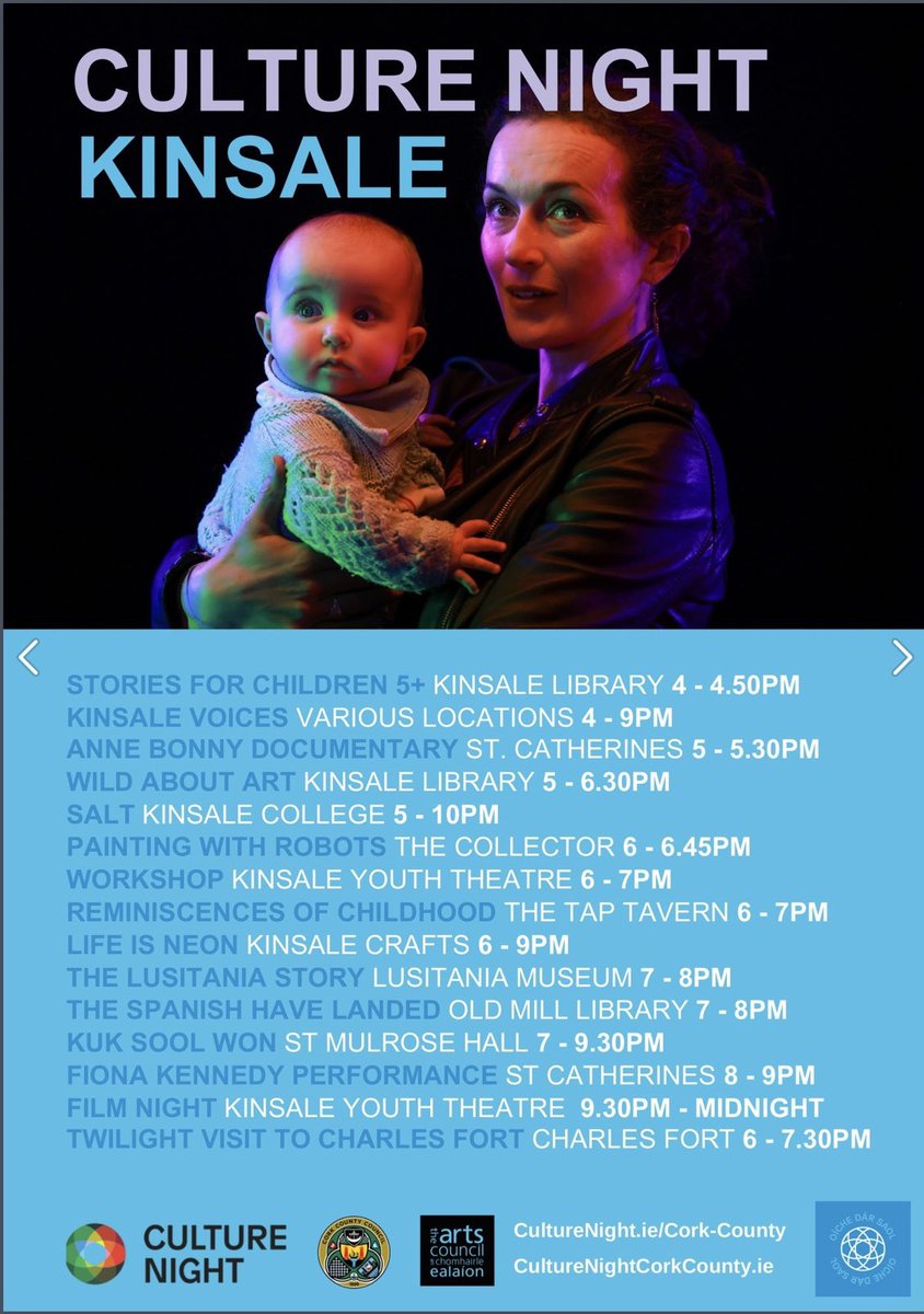 Happy Friday 😊

It’s finally here <a href="/CultureNight/">Culture Night</a> 
Immerse yourself in all the fabulous events around town and even better venues.

Spoilt for choice to kick off your weekend 🎈
Enjoy 🤗