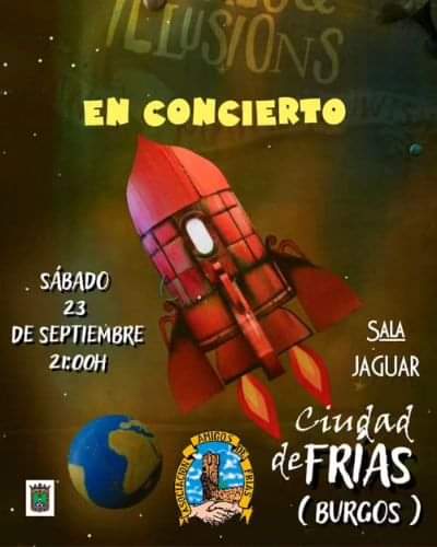 🎶 Concierto Coperneta 🚀

📆 Sábado, 23 de septiembre 
🕗 A las 21h
🧭 Sala Jaguar, Frías 

#frias #americanamusic #elultimosvalsfrias #copernicusdreamsaterriza #Merindades