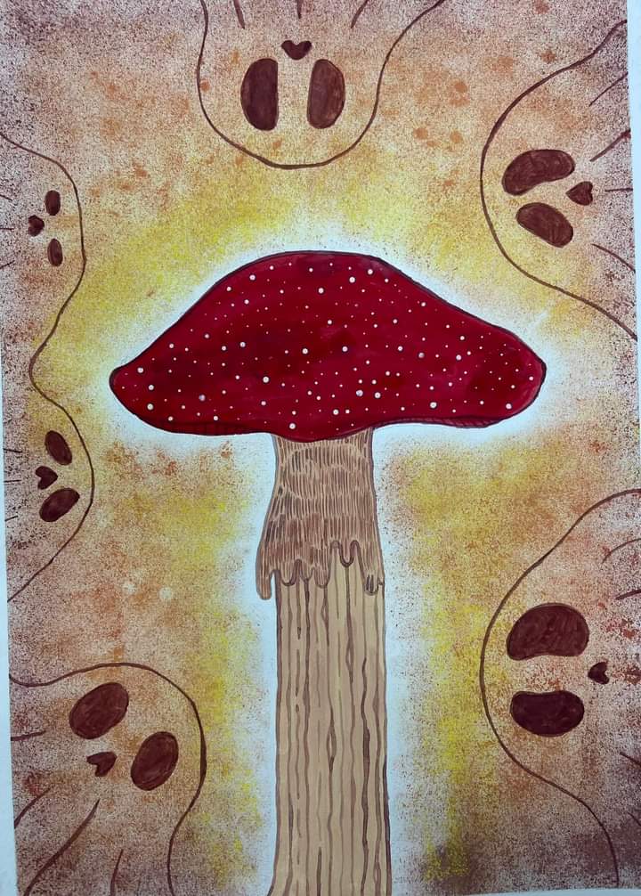 Libearal_aqu's tweet image. 🍄🍄 
#Designprinciple
#traditionalart  #texture #Mushroom