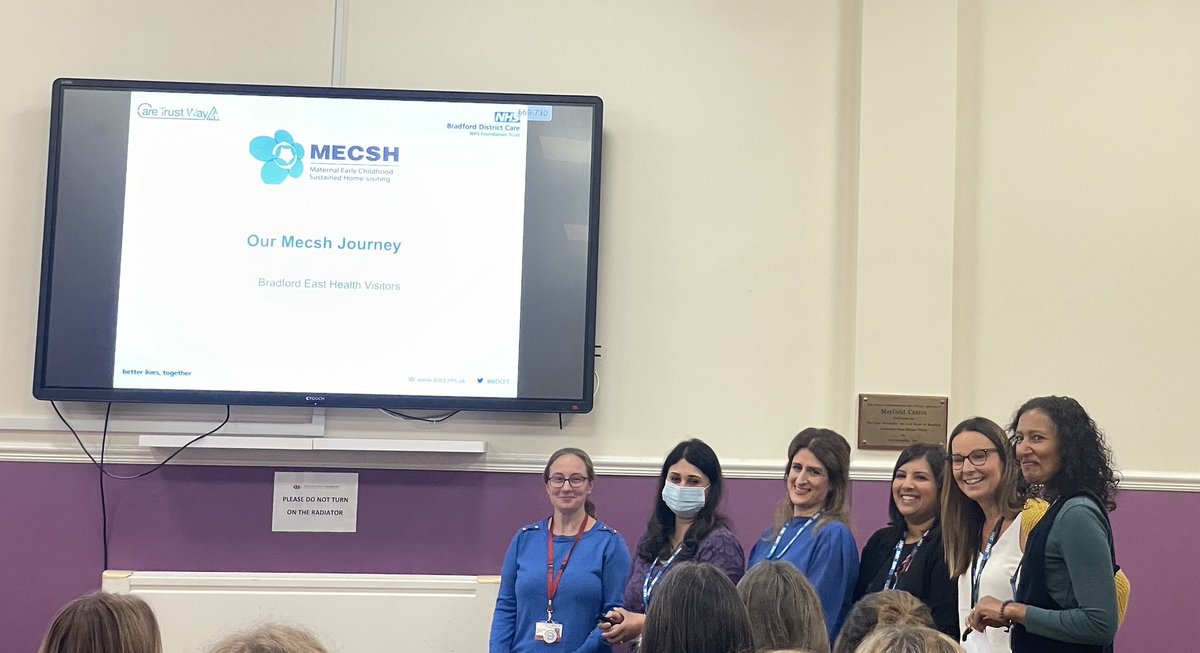 Amazing event hearing about ⁦<a href="/MECSH_UK/">MECSH</a>⁩ in Bradford led by ⁦@BetterStartBfd⁩ ⁦<a href="/BDCFT/">BDCFT NHS</a>⁩. Some amazing health visitors and inspiring stories of the MECSH roll out in Bradford East. ⁦<a href="/iHealthVisiting/">iHV</a>⁩ ⁦<a href="/Brushing_HABIT/">HABIT_toothbrushing</a>⁩