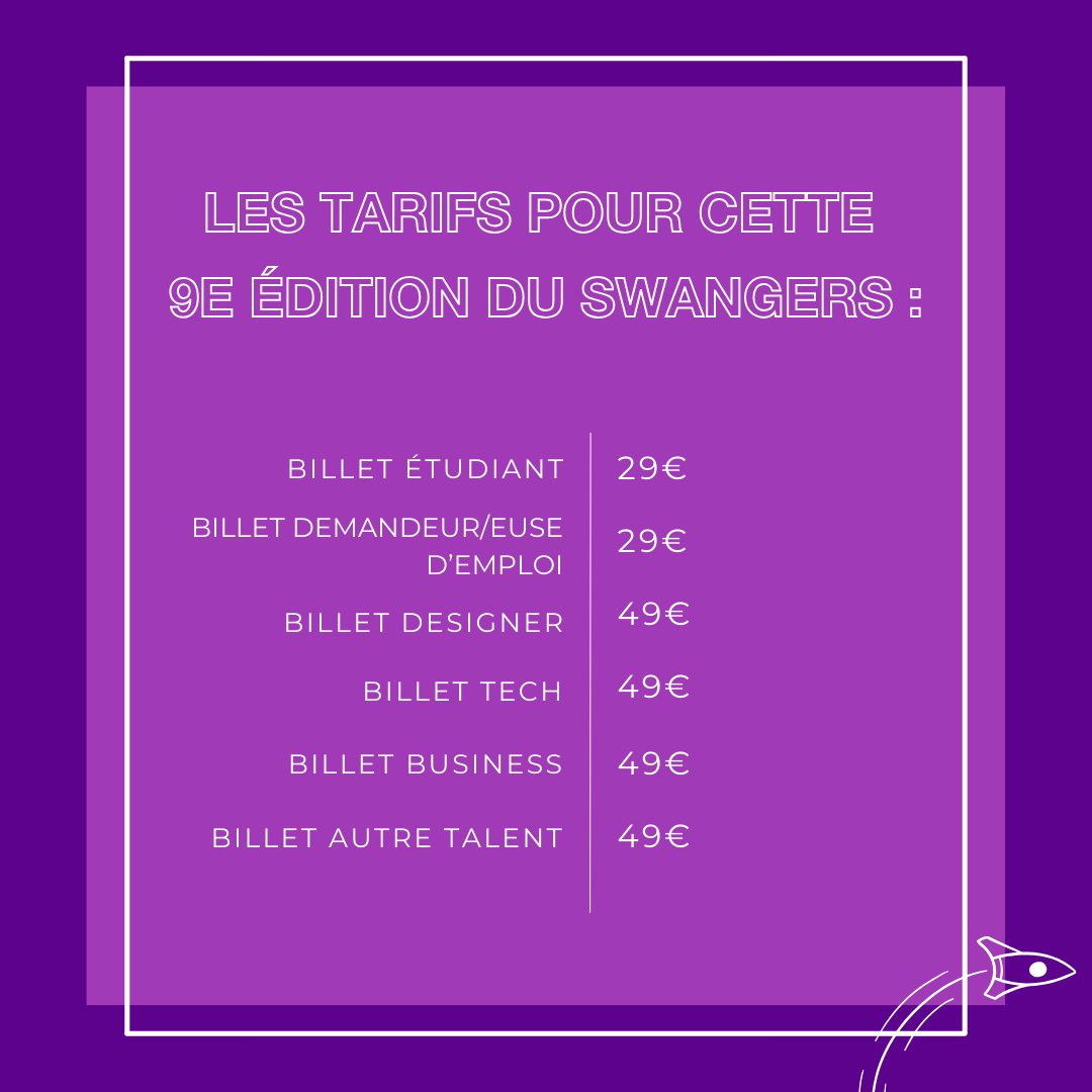 Tout augmente... sauf le Startup Weekend 💥
Alors viens vite prendre ta place et rejoins l’expérience ! 🔥

Billetterie : ➡️ startupweekendangers.fr/?page_id=110

#GogoPowerSWAngers