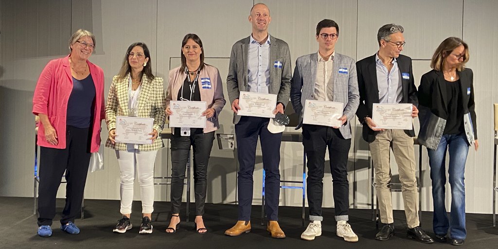 InescopTech's tweet photo. 🆕La subdirectora de #INESCOP, la dra. Elena Orgilés, ha sorprendido a los asistentes al 21º Congreso #UITIC con su intervención: la presentación de la planta piloto semiindustrial para el reciclado de #calzado que el centro tiene en #Elda https://t.co/VTmFYknn8l