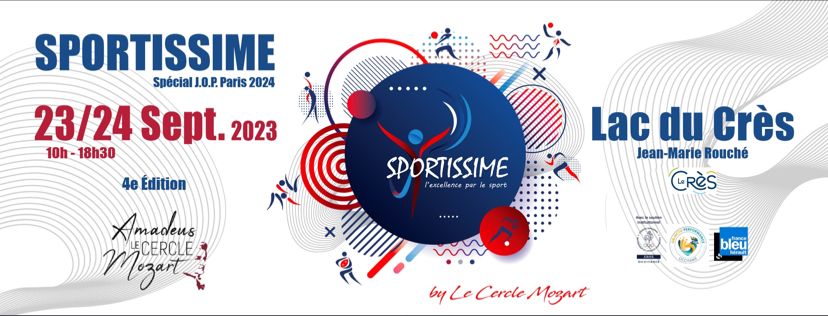 [ ÉVÉNEMENT ] 🏀🥊🏐⚽ Les 23 et 24 septembre, c'est la 4e édition de #Sportissime au Lac du Crès ! La @CaissepargneLR sera #partenaire de cet événement placé sous le signe de la pratique et de la découverte de + de 90 disciplines sportives ! Venez nombreux ! 😉