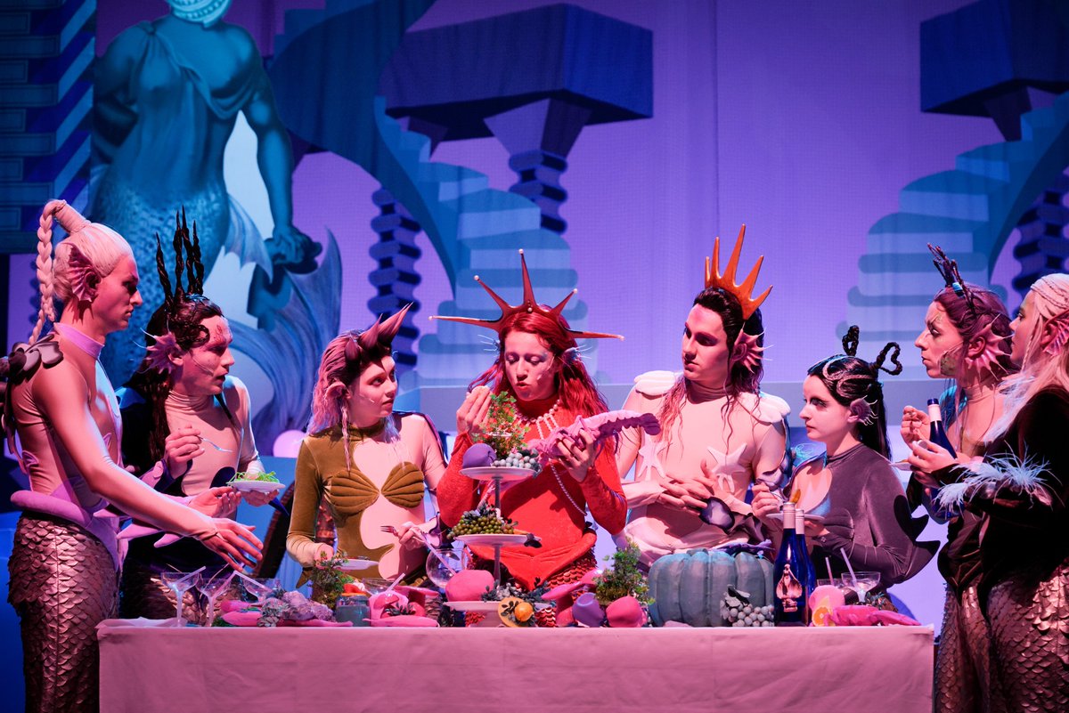 volkstheater's tweet photo. Hurra! #LeonieFalke ist unter den Nominierten für den Theaterpreis #DERFAUST. In der Kategorie Kostüm ist sie für ALLES IST AUS, ABER WIR HABEN JA UNS (UNTERWASSER) in der Regie von Bonn Park nominiert. https://t.co/mLecpHMWVK