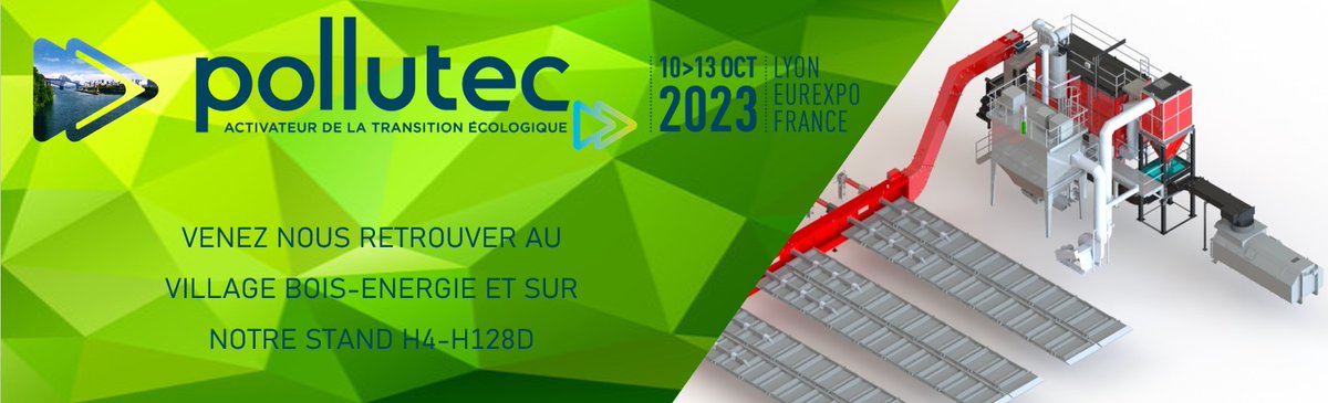 Bonjour à tous,

Nous serons heureux de vous retrouver sur notre stand H4-H128D à <a href="/Pollutec/">Pollutec 2025</a> au sein du Village Bois Energie !
N’hésitez pas à nous contacter pour prendre rdv avec nos experts !

  #weiss #villageboisenergie #pollutec2023 #eurexpo #CIBE #fibois #cbq+