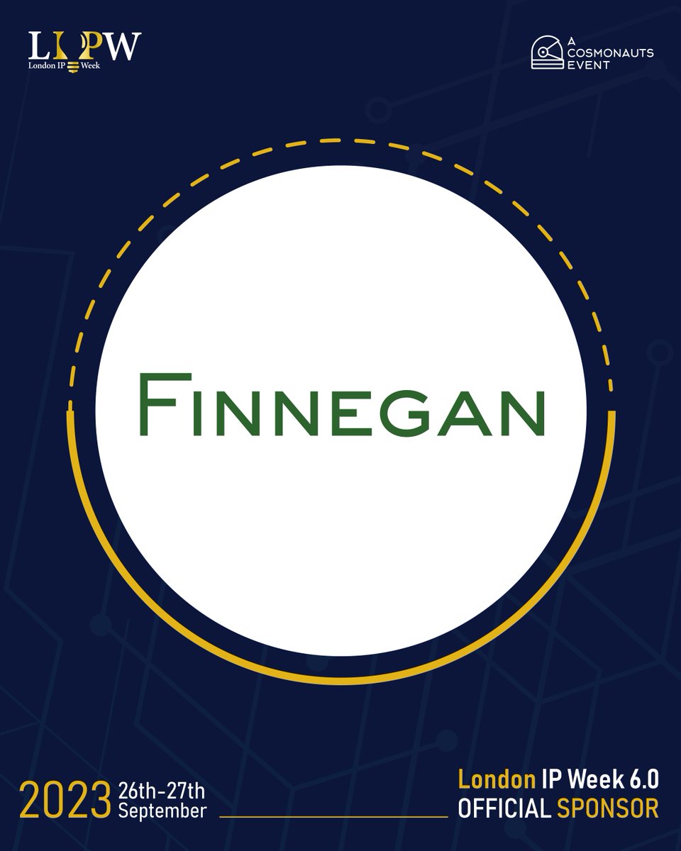 Are you seeking expert guidance to help with your patent application or want to protect your innovative ideas? Well you are in luck! Finnegan is teaming up with us at London IP Week to provide the support you need 🤝. ➡️ londonipweek.com/tickets #LIPW