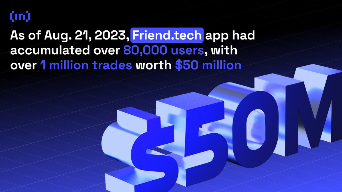 beincrypto's tweet photo. A month after our deep dive into https://t.co/efAOKyrAUn, how do the numbers compare? 🤔
Did our initial insights stand the test of time? Check out our review and weigh in! 🔄
👉 Explore: https://t.co/aoR6w3hUKd
#OneMonthLater #FriendTechUpdate https://t.co/I5UAmEB8wq