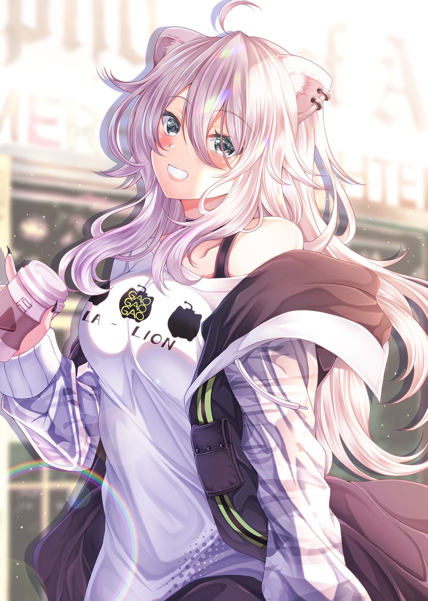 獅白ぼたん 「秋の休日ししろん#ししらーと 」|ハサ・ウエストのイラスト