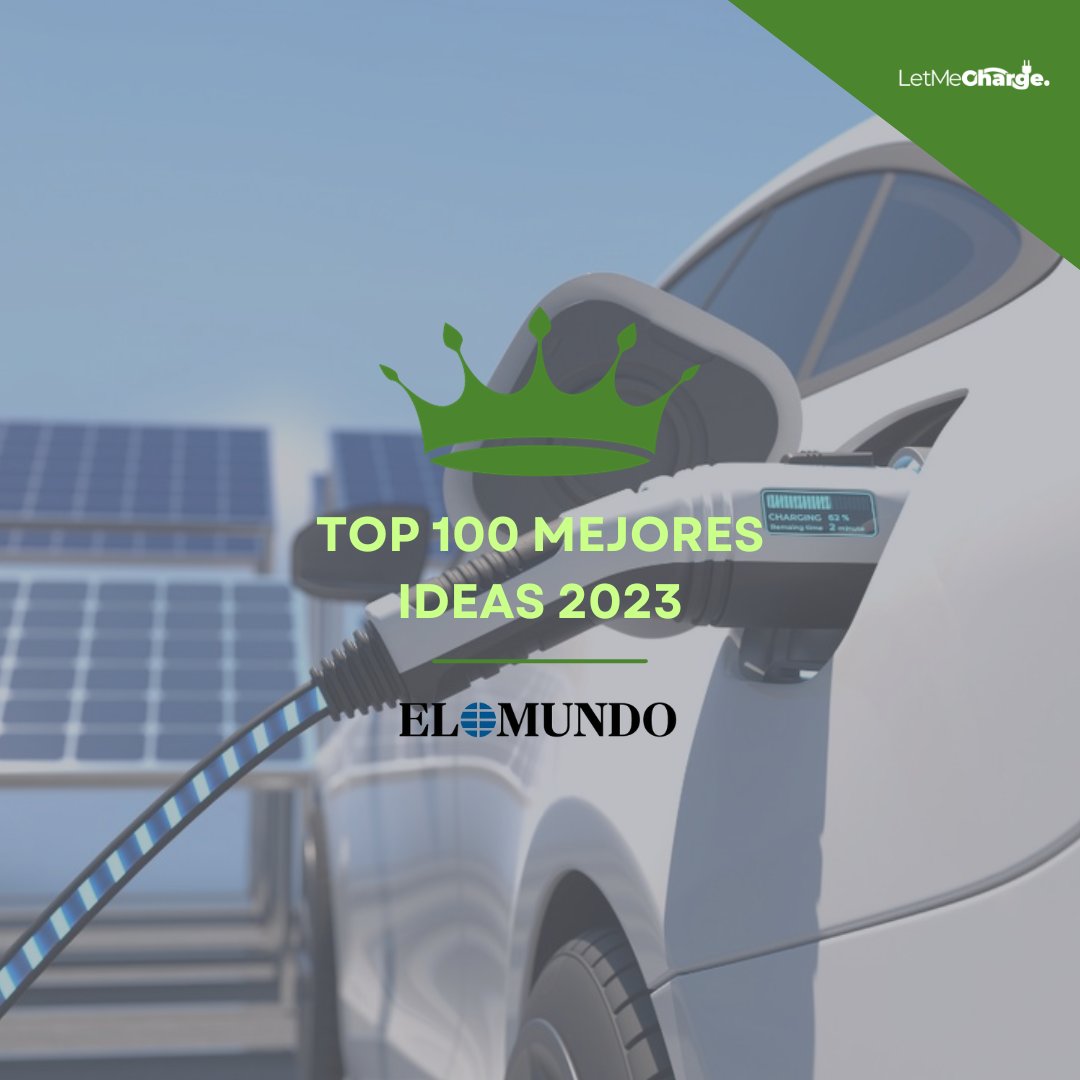 letmecharge's tweet photo. ¿Sabías que #elmundo nos ha reconocido como una de las 100 mejores ideas de España 2023? 🤔💡 Dentro de la digitalización e industria, hemos sido tendencia. ⭐📱¡Únete a nuestra comunidad y sigamos avanzando hacia un futuro mejor!

#letmecharge #nominacion #dejahuella #movilidad https://t.co/UAK3tRreze