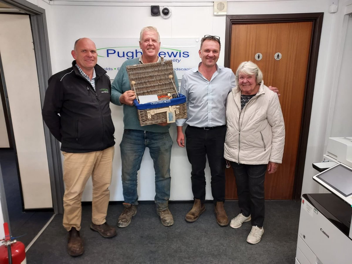 Wishing John the best of luck and a sad farewell as he leaves us to spend more time on his farm - thank you for 38 years of hard work John 🏅 😄 #bigbootstofill  @jpughlewisltd #longservice