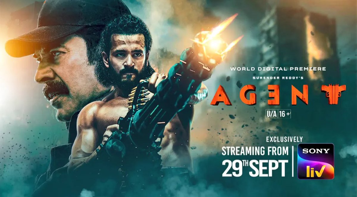 Most awaited #Agent streaming from September 29th on #SonyLIV

#AkhilAkkineni #Mammootty #SakshiVaidya
