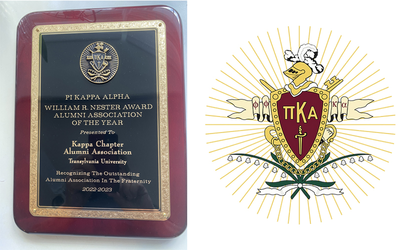 Congratulations to our Pi Kappa Alpha - Kappa Chapter Alumni Association for receiving the William R. Nester Alumni Association of the Year Award — for the fifth year in a row! They were recognized for student support, community service and more. <a href="/TransyPike/">Transy PIKE</a>