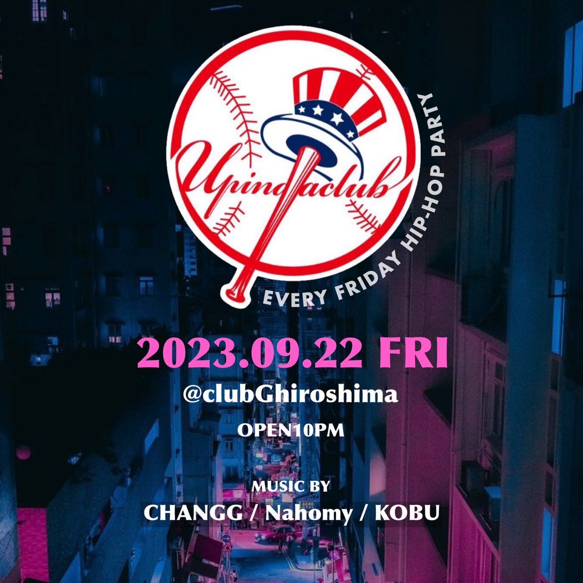 DJ_KOBU's tweet photo. 今夜はこちら🔥🔥
@clubGhiroshimaにて #UIDC 🔊
Hip Hopで遊びたい方はここです!!
お待ちしてまーす!! https://t.co/tdjRI2UcS8