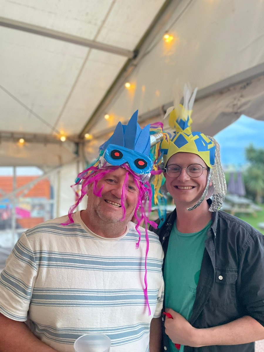 As you can see, Pimp My Swim Hat down at Cantina was a lot of fun last night!

If you would like to create something to wear in the Parade of the Sea at Goodrington Seafest on Saturday 30 September, we have another FREE Family Craft Workshop on Monday 25th at Paignton Library.