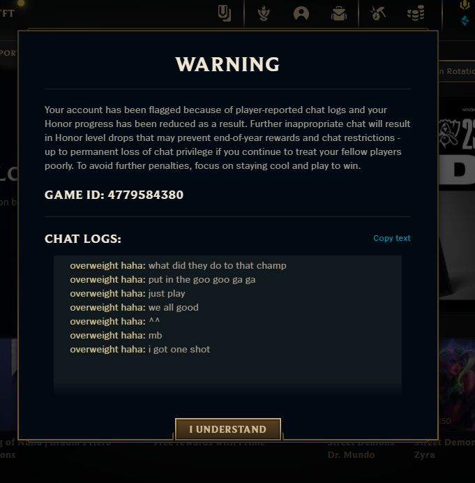 eRa_Map's tweet image. Hey can you give me my honor progress back, this is kinda funny. Champ mentioned for context was ASol, you guys turned him into the goo goo ga ga. Love ya'll
@RiotSupport