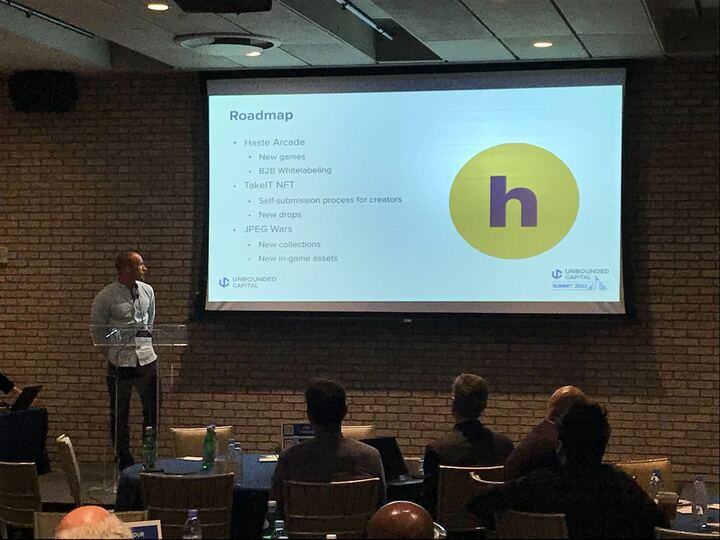 BSVBlockchain's tweet photo. The sneak peek of the Second Annual Unbounded Summit 2023 featured @apagut (@handcashapp), Zach Resnick @TrumpetisAwesom (@unboundedcap), Miles Malec (@ChampionsTCG_), @mikesigal (GPO), Joe De Pinto (@HasteArcade), and many more. 🚀 https://t.co/uw8SfnReug