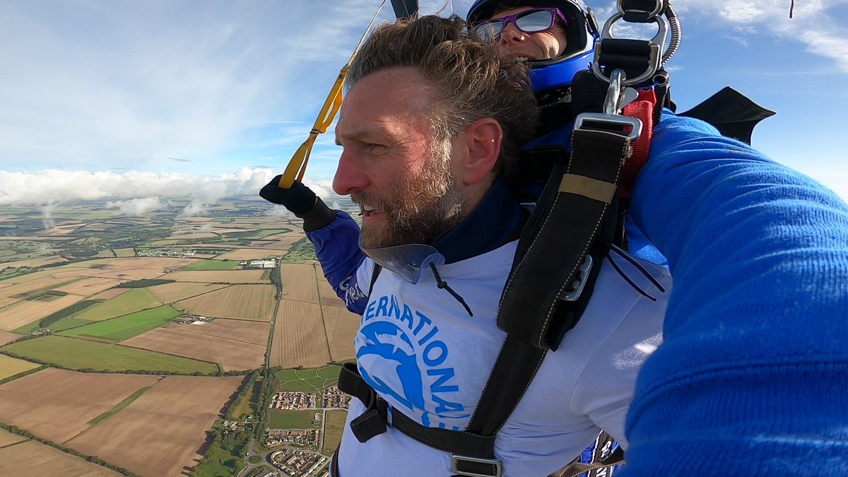 Sky dive done!!! Uploading the video shortly! @IAR_updates