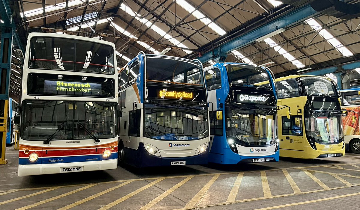 The past, present and future at Hyde Road this afternoon