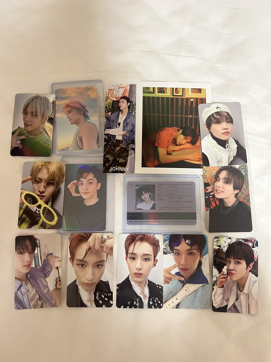 yoshi___trs's tweet photo. NCT トレカ 交換 ランダム ラキドロ 127 dream wayv 同異種

譲 ジャニ テヨン ユウタ テン ウィンウィン ジョンウ マーク ロンジュン チョンロ チソン

求 同異種 シャオジュン テヨンwithmuu⇔シャオジュンgoldenageラキドロ(異種可)

SMCU⇔同種シャオジュン
goldenageマーク⇔goldenage ヤンヤン https://t.co/Fl6JdjVOgK