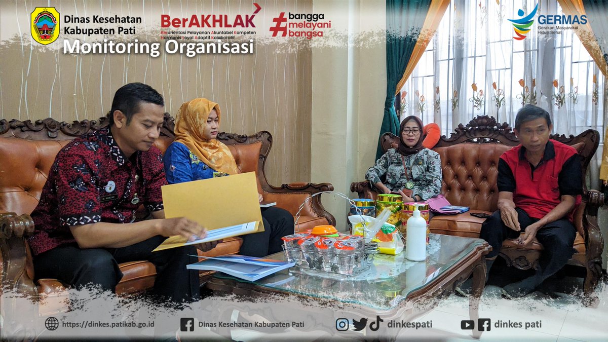 dinkespati's tweet photo. Jumat (22/09) Dinkes Pati mendapat kunjungan dari Bagian Organisasi Setda Pati dan memberikan arahan sebagai persiapan dalam pelaksanaan Penilaian Kepatuhan Penyelenggaraan Pelayanan Publik Tahun 2023 oleh Ombudsman Republik Indonesia

#pelayananpublik
#ombudsman
#dinkespati https://t.co/NBVcF0X5Uy