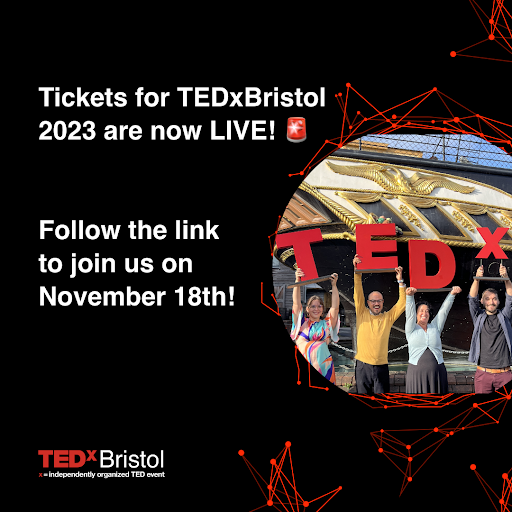 Tickets for TEDxBristol 2023 are officially live! 🚨 Join us for an insightful day of world-altering conversations at the SS Great Britain in November! Follow the link to learn more: tickettailor.com/events/tedxbri…

#TEDxBristol #TidesOfChange #BristolEvents