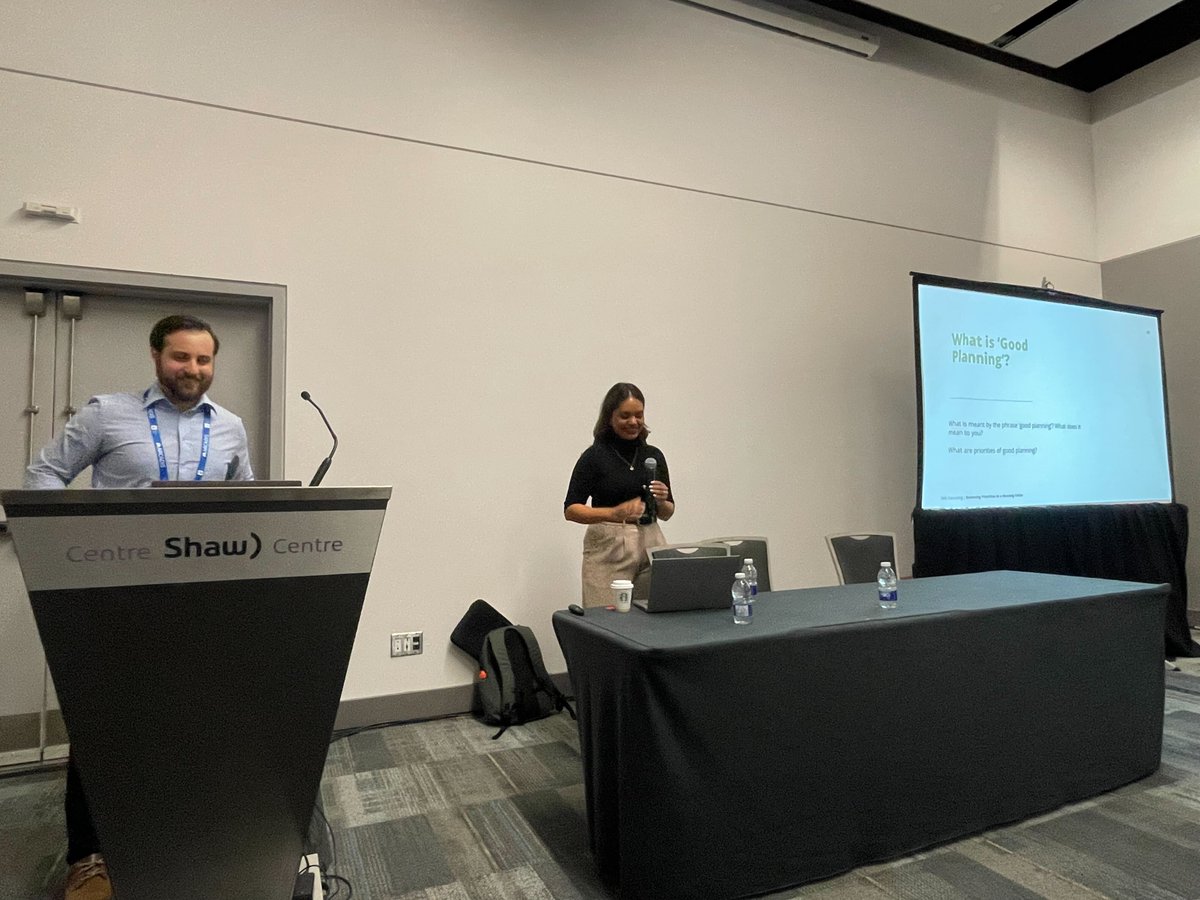 Day 3 at <a href="/OntarioPlanners/">OPPI</a> #OPPIConference - thx to those who joined us for <a href="/SHS_Consulting/">SHS Consulting</a> team members Narmadha Rajakumar + Matt Pipe,  discussing “Balancing long-term priorities in the face of a crisis: experiences from the affordable housing sector.” #housing4all