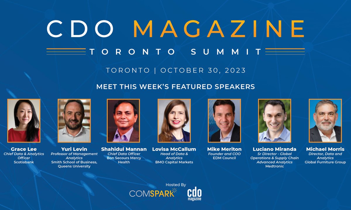 Get ready for engaging discussions &amp; invaluable takeaways in the heart of Toronto! We are excited to announce the #CDOMagazineTorontoSummit on October 30th, featuring a stellar lineup of panelists sharing their expertise and insights!

🔗 Secure your spot: hubs.ly/Q0236FxT0