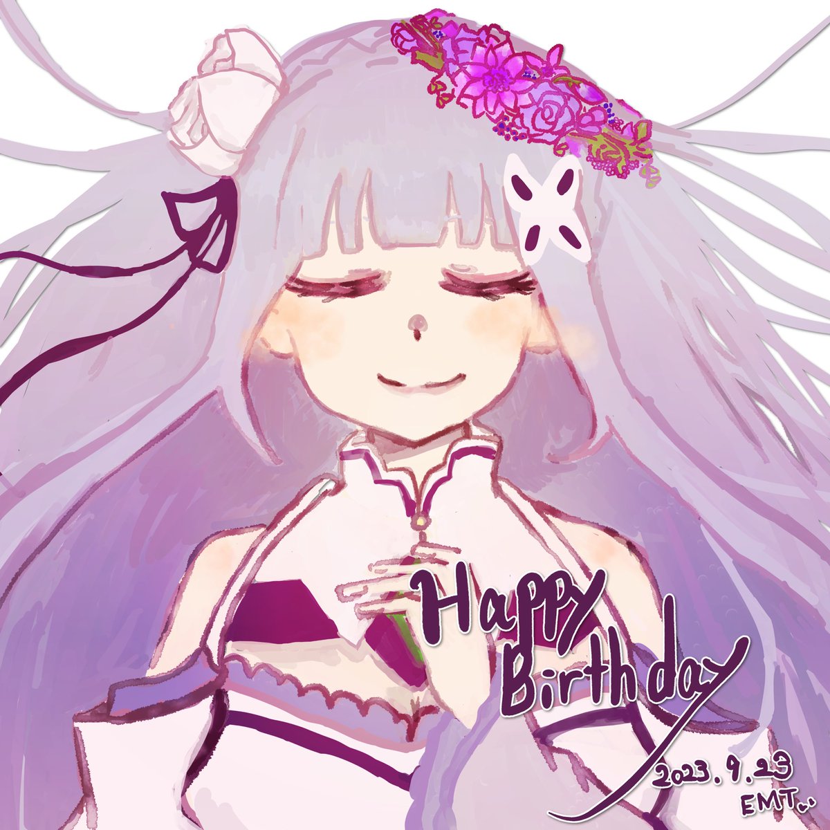 #エミリア誕生祭2023 
 #エミリア生誕祭2023 
エミリアお誕生日おめでとう！！🎊