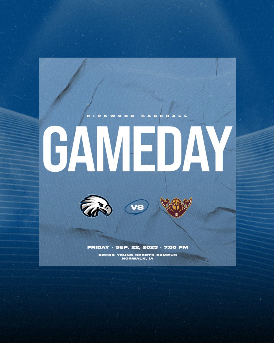 Kirkwood Eagles (@kirkwoodeagles) on Twitter photo BASEBALL
🕖 7:00 PM (CT)
🆚 Indian Hills
📍 Gregg Young Sports Campus | Norwalk, IA
🔗 muscovision.com ($)
#GoEagles🦅⚾️ | <a href="/KCC_BSB/">Kirkwood Baseball</a> BASEBALL
🕖 7:00 PM (CT)
🆚 Indian Hills
📍 Gregg Young Sports Campus | Norwalk, IA
🔗 muscovision.com ($)
#GoEagles🦅⚾️ | <a href="/KCC_BSB/">Kirkwood Baseball</a>