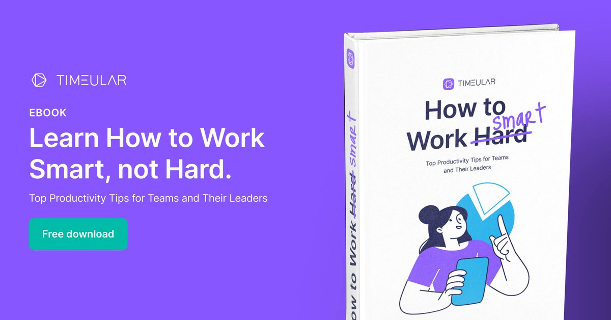 Stop working hard! Work smarter with your team 😉 Discover it in this free eBook: buff.ly/3L4Vyxr #teamwork #teamleader #worksmart