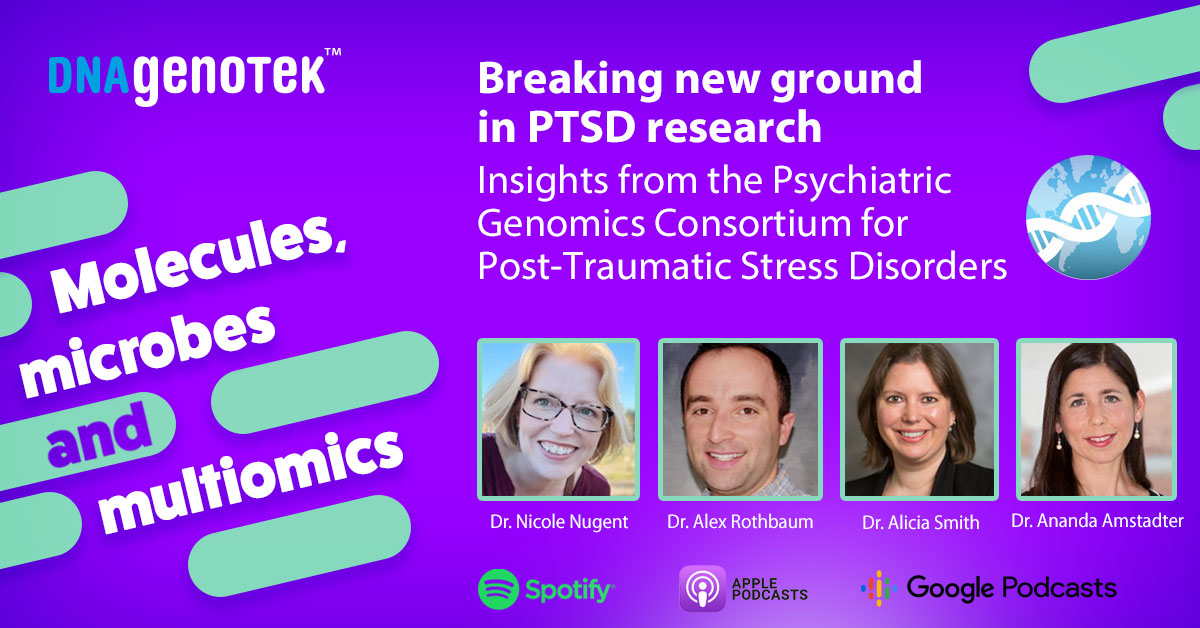 DNA Genotek Inc. (@dnagenotek) on Twitter photo Listen to the latest episode of the Molecules, Microbes and Multiomics Podcast, where we interview a group of leaders in āThe Psychiatric Genomics Consortium for Post-Traumatic Stress Disorderā.
<a href="/alexs_pfc/">Alex Rothbaum</a> <a href="/EmorySmithLab/">Alicia Smith</a> <a href="/DrAmstadter/">Ananda Amstadter, PhD</a> <a href="/NicoleNugentPhD/">Nicole Nugent, PhD</a>
dnagenotek.com/ROW/podcast/mo⦠Listen to the latest episode of the Molecules, Microbes and Multiomics Podcast, where we interview a group of leaders in āThe Psychiatric Genomics Consortium for Post-Traumatic Stress Disorderā.
<a href="/alexs_pfc/">Alex Rothbaum</a> <a href="/EmorySmithLab/">Alicia Smith</a> <a href="/DrAmstadter/">Ananda Amstadter, PhD</a> <a href="/NicoleNugentPhD/">Nicole Nugent, PhD</a>
dnagenotek.com/ROW/podcast/moā¦