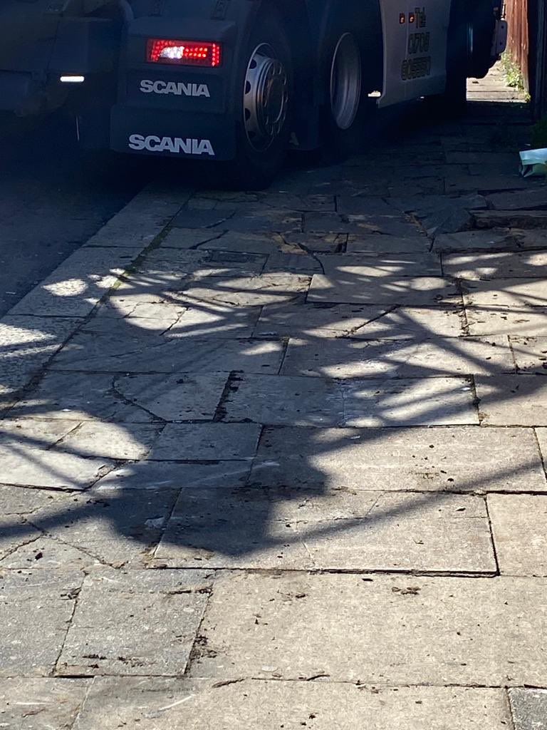 U2Gorilla's tweet photo. @Brent_Council on 03/09/23 this damage was caused on Turton Road, HA0. Complaints made by locals and still no repairs complete putting the elderly and frail at risk of fail. Again, @Brent_Council gives priority to developers over local residents. https://t.co/IhxvMoYE2L